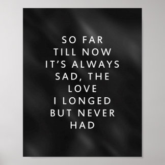 Är det Kärlek - Kort Dikt Poster