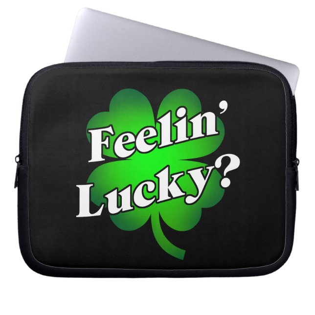 Är det Lucky? Laptop Sleeve (Framsidan)