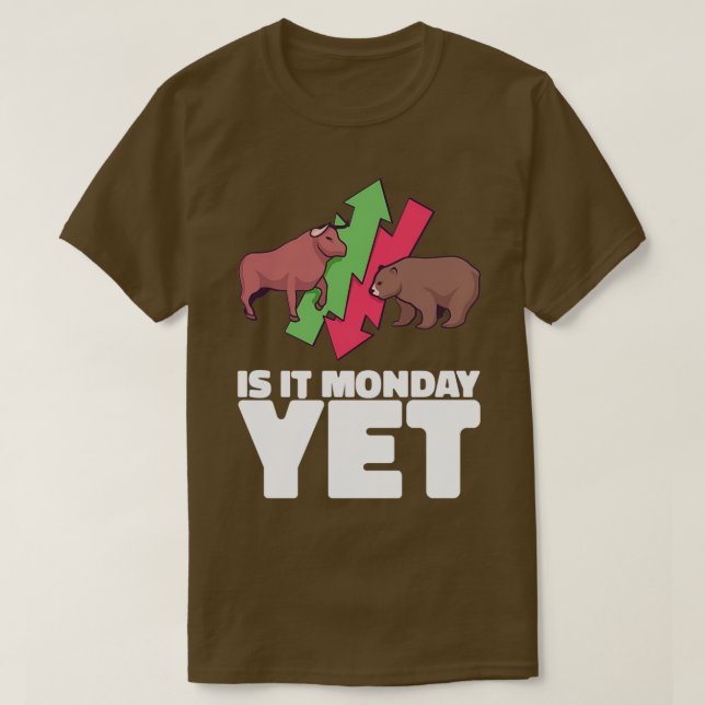 ÄR DET MÅNDAGEN JET GER Daytrader amp Investerare? T Shirt (Design framsida)