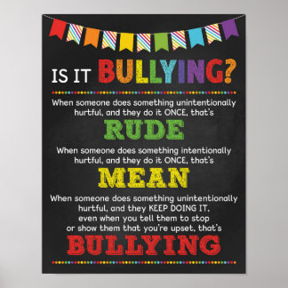 Är det mobbningsklassrummet Anti Bully Kampanj? Poster