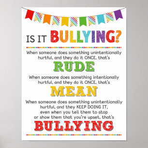 Är det mobbningsklassrummet Anti Bully Kampanj? Poster