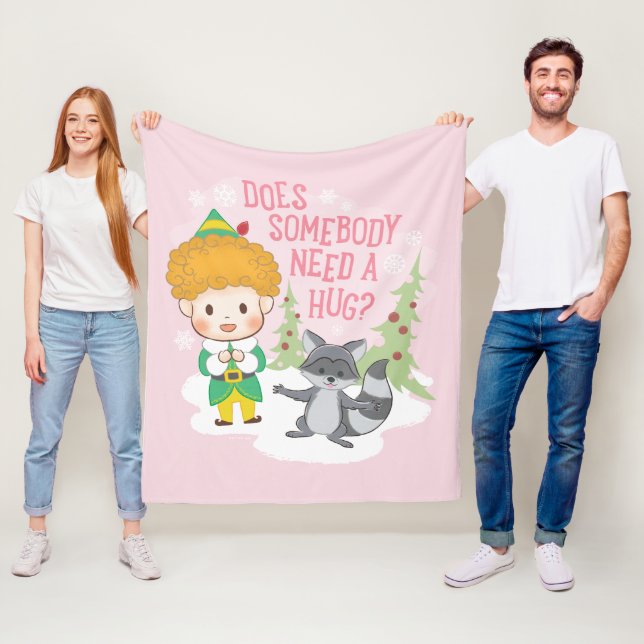 Är det nån som behöver en hug? fleecefilt (På plats)