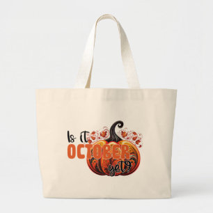 Är det oktober än? - Spooky Gothic Pumpkin Jumbo Tygkasse
