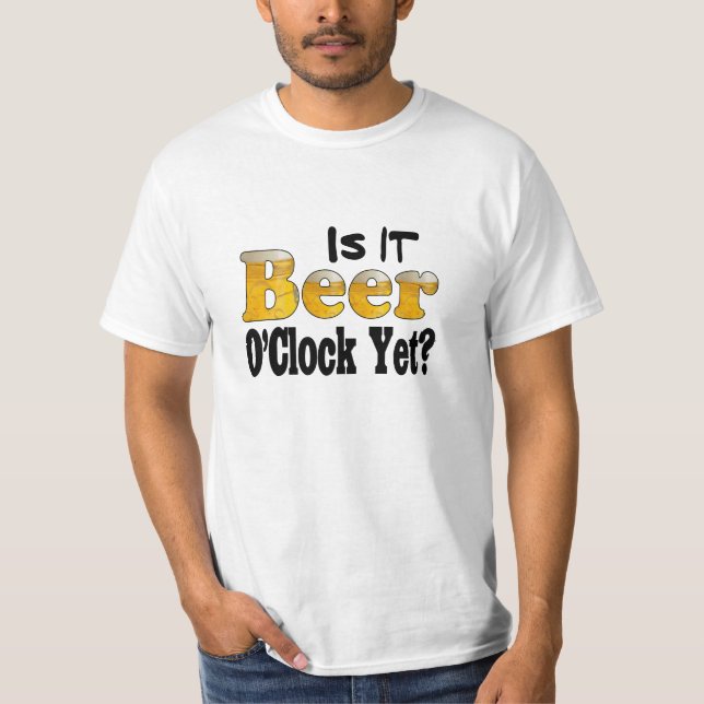 Är det ölutbrott än? tee (Framsida)