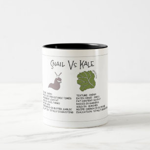 Är det Snigel eller Kale? Två-Tonad Mugg