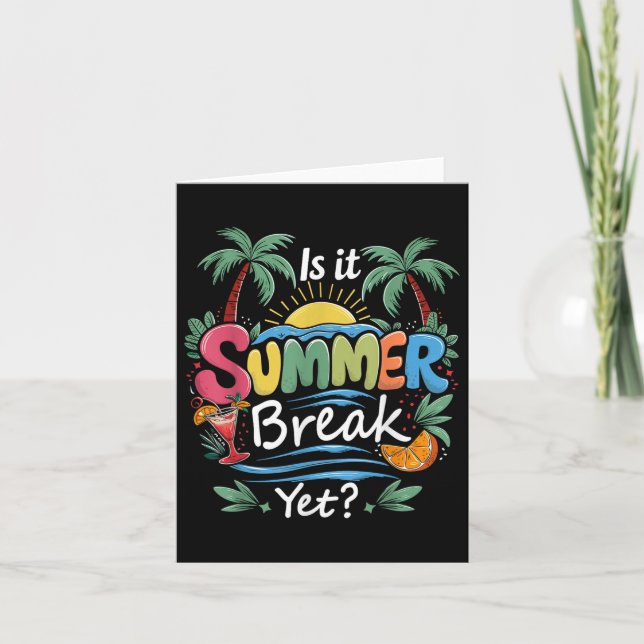 Är det sommaren Break ännu Lärarskolan Vacati? Kort (Framsida)