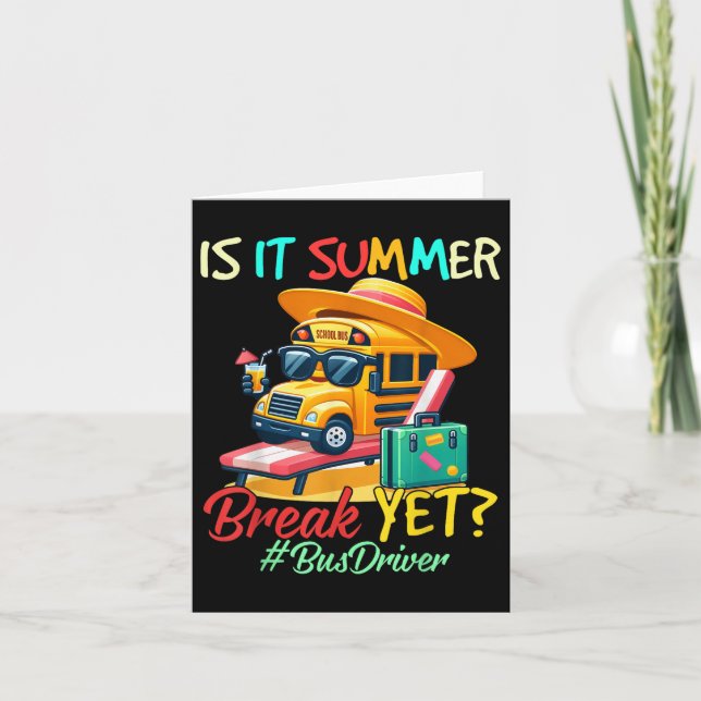 Är det sommaruppehållet än Buss-chauffören i Scho  Kort (Framsida)