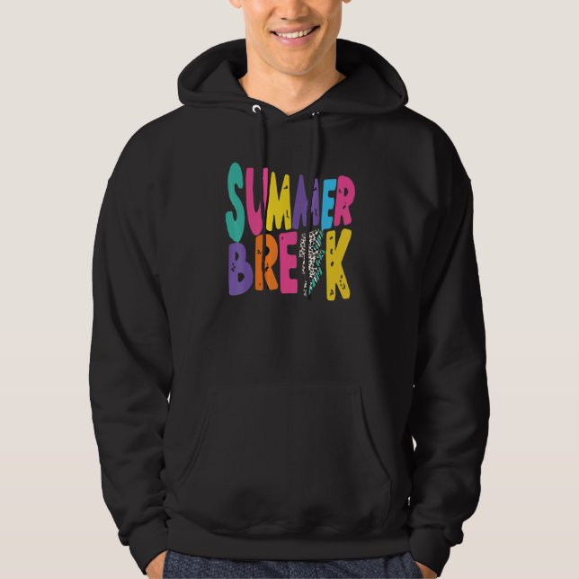Är det sommaruppehållet än förra dagen för skollär hoodie (Framsida)