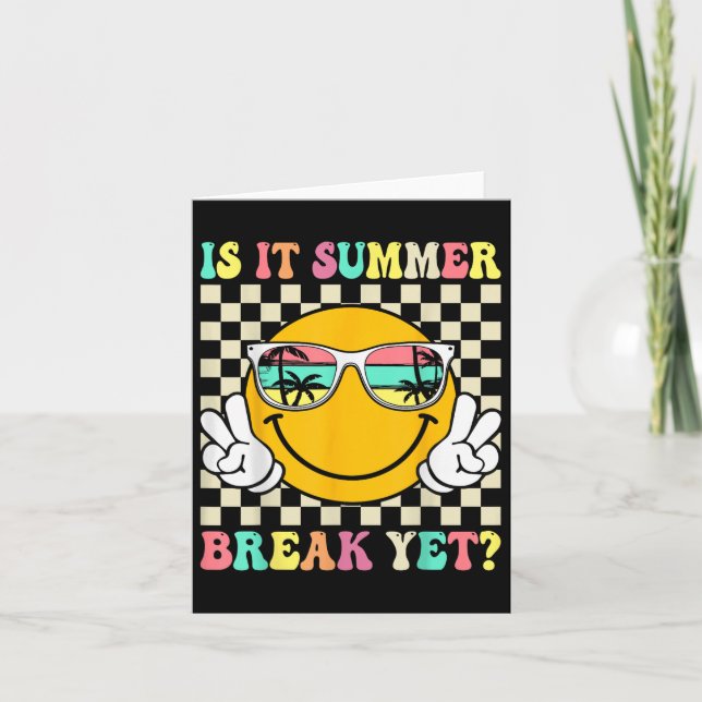 Är det sommaruppehållet än förra dagen för skollär kort (Framsida)