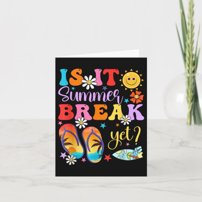 Är det sommaruppehållet än förra dagen för skollär kort (Framsida)