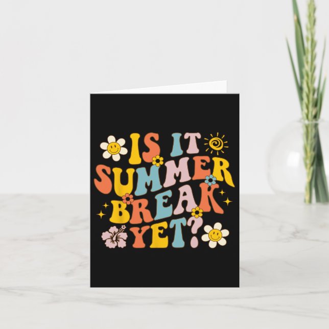 Är det sommaruppehållet än förra dagen för skollär kort (Framsida)