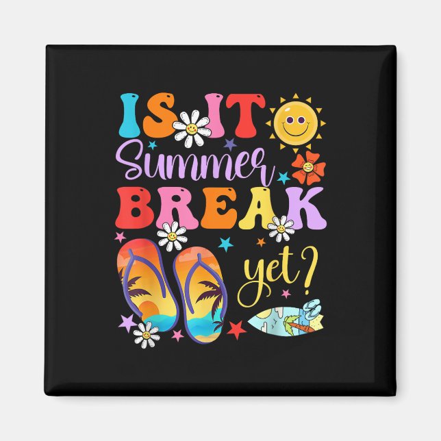 Är det sommaruppehållet än förra dagen för skollär magnet (Framsidan)