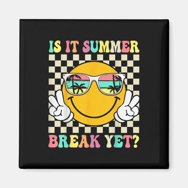 Är det sommaruppehållet än förra dagen för skollär magnet (Framsidan)