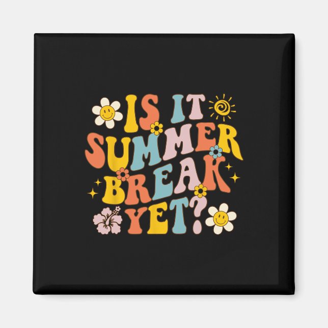 Är det sommaruppehållet än förra dagen för skollär magnet (Framsidan)