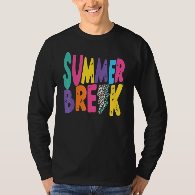 Är det sommaruppehållet än förra dagen för skollär t shirt (Framsida)