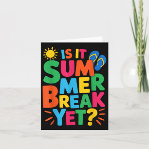 Är det sommaruppehållet än Läraren Student förra d Kort
