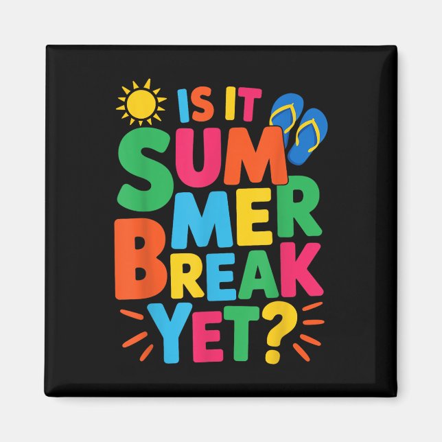 Är det sommaruppehållet än Läraren Student förra d Magnet (Framsidan)