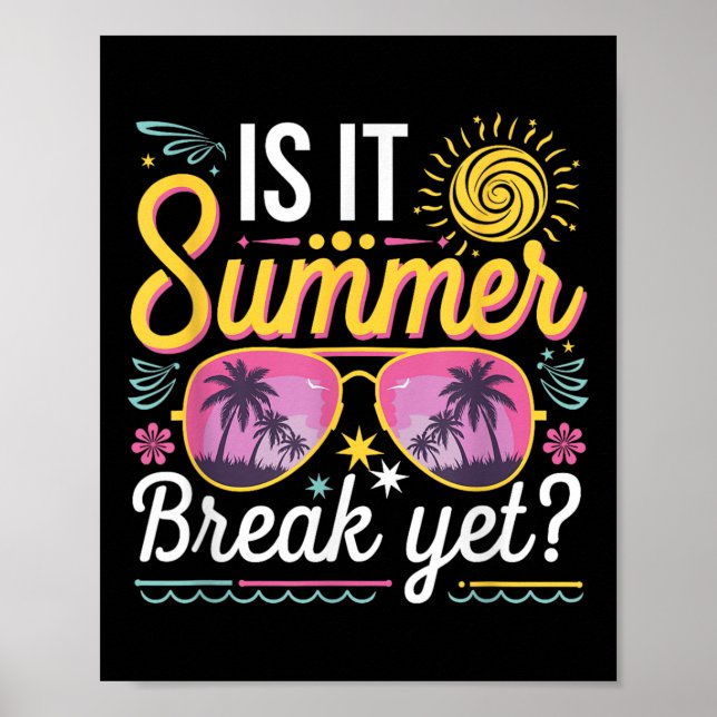 Är det sommaruppehållet än Läraren Student förra d Poster (Framsidan)