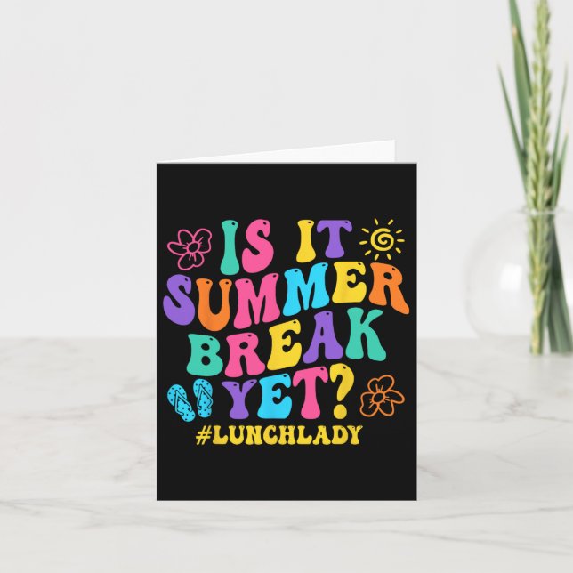 Är det sommaruppehållet än Lunch Dam förra Scho-da Kort (Framsida)