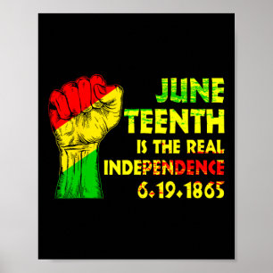 Är det verkliga Pridet Independence day 1865 Freed Poster