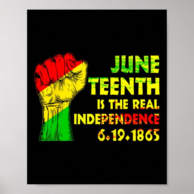 Är det verkliga Pridet Independence day 1865 Freed Poster (Framsidan)
