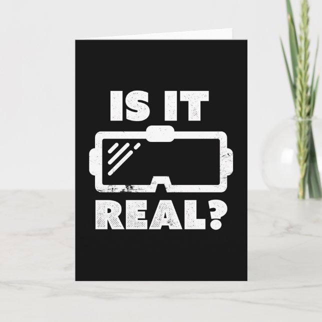 Är det verkligen Virtuell verklighet VR Gamer Gift Kort (Framsida)