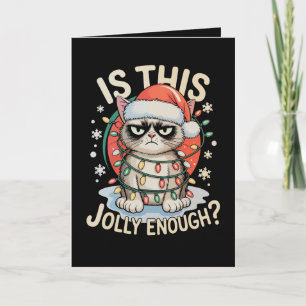 Är detta roligt nog Rolig Katt Jul Xmas Helgkort