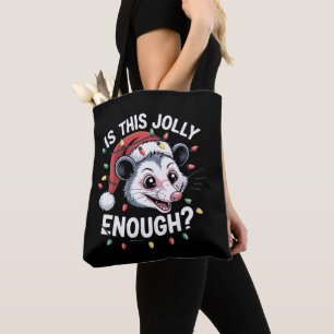 Är detta tillräckligt glatt? Julopossum Sarksatisk Tygkasse