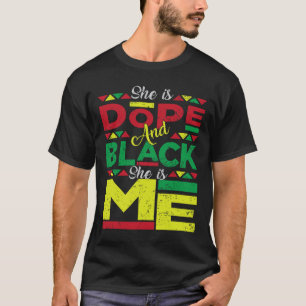 Är Drug and Black, hon är jag Black History Melani T Shirt