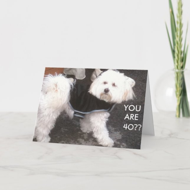 ÄR DU 40? KORT (Framsida)