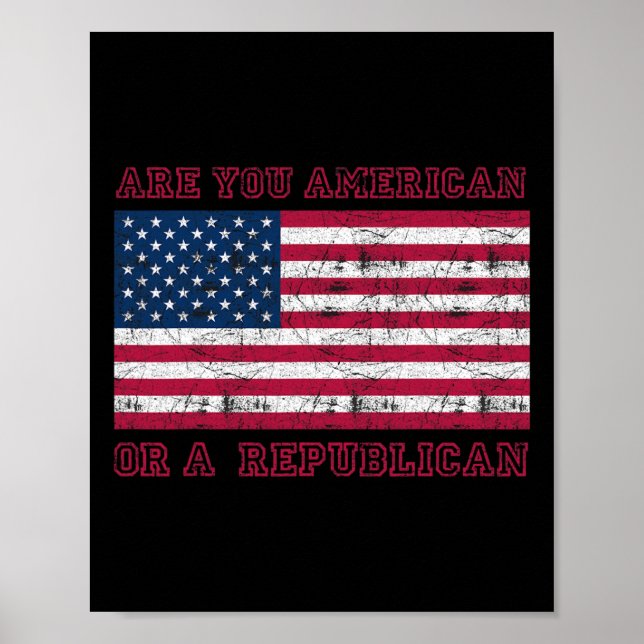 Är du amerikan eller republikan  poster (Framsidan)