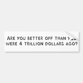 Är du bättre av? bildekal