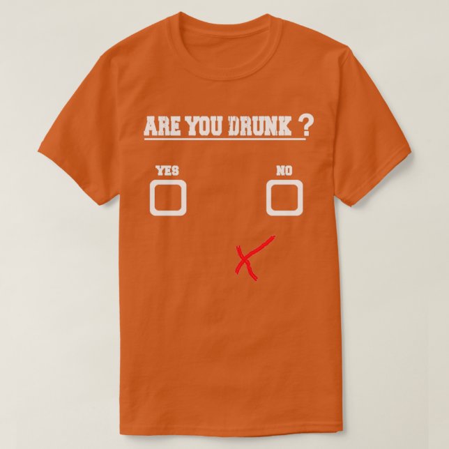 ÄR DU BERUSAD rolig unisex T Shirt (Design framsida)