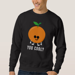 Är du cool Orange? Lång Ärmad Tröja