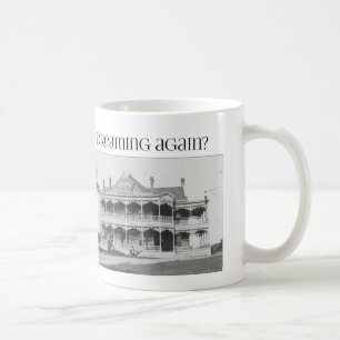 är du det gammala huset som igen drömm? kaffemugg