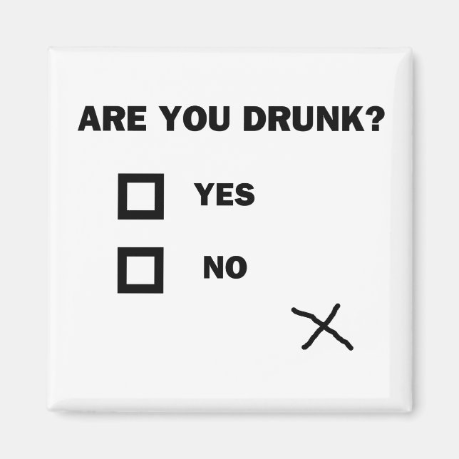 Är du Drunk? Magnet (Framsidan)