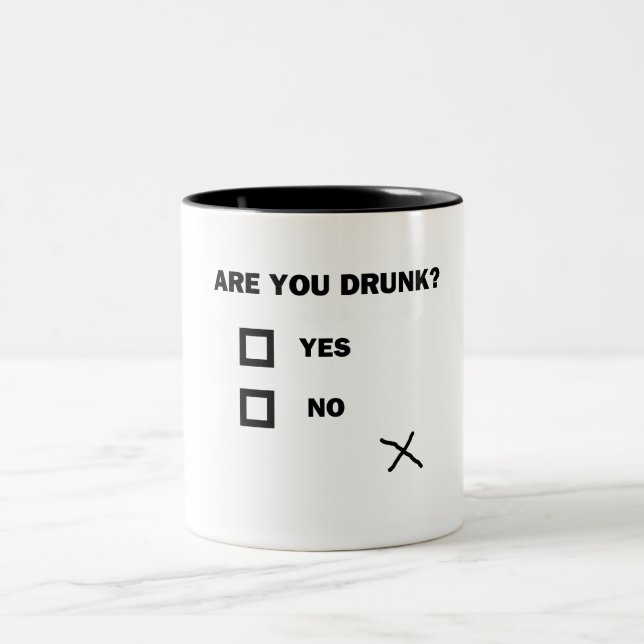 Är du Drunk? Två-Tonad Mugg (Center)