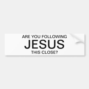 Är du efter Jesus detta slut? Bildekal