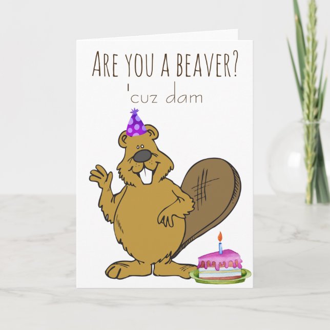 Är du en Beaver-dag? Kort (Framsida)