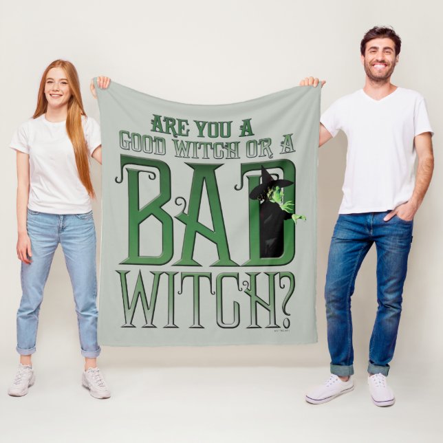 Är du en Bra eller en dålig häxa? Fleecefilt (På plats)