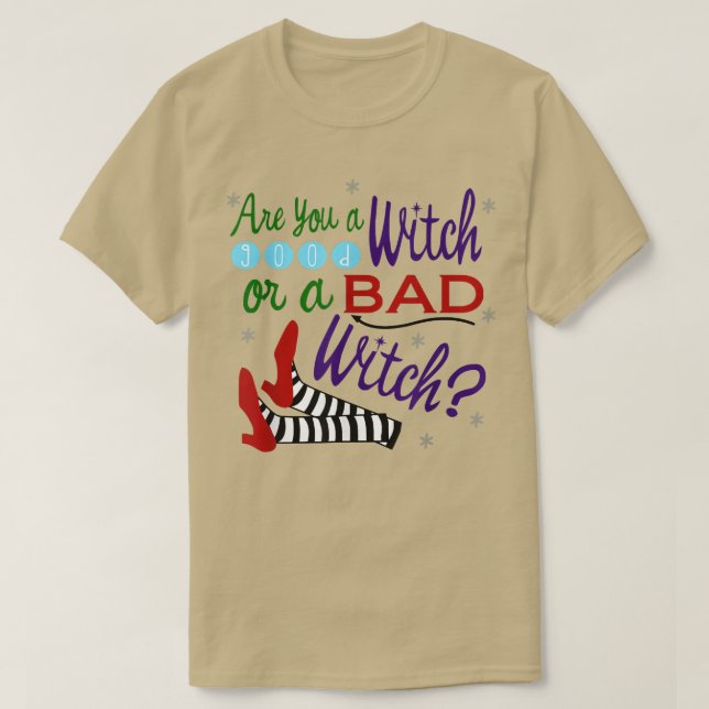 Är du en Bra Witch eller en dålig Witch 2 T Shirt (Design framsida)