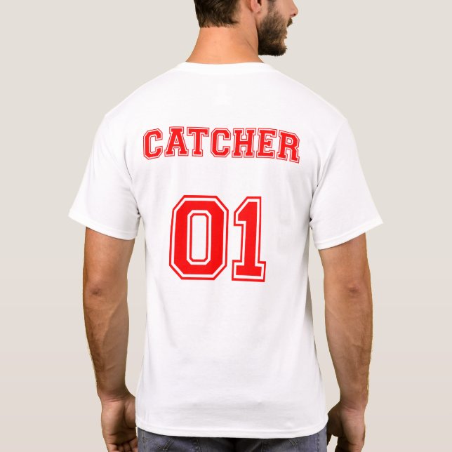 ÄR DU EN CATCHER ELLER EN PITCHER? T-SHIRT (Baksida)