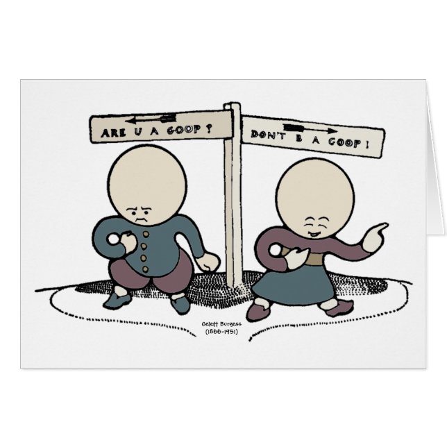 Är du en Goop? Hälsningskort (Framsidan Horizontal)