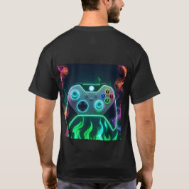 Är Du En Proffs Gamer Retro Neon Kontroll T-Shirt