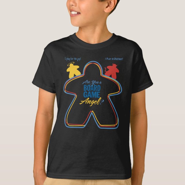 Är du en snack-spelängel? Boys Shirt T Shirt (Framsida)