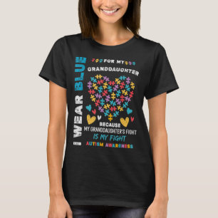 Är du en stolt autismmorfar? Den här Bäran Blue f T Shirt