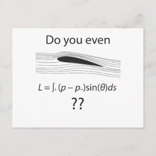 Är du ens hiss? Physics humor Vykort