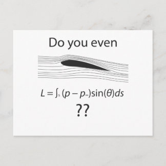 Är du ens hiss?  Physics humor Vykort
