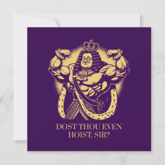 Är du ens Hoist, Herr?" Funny Louis XIV Gym Inbjudningar