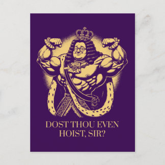 Är du ens Hoist, Herr?" Funny Louis XIV Gym Vykort